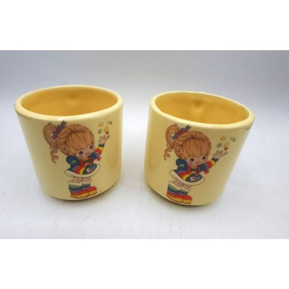 Vintage Rainbow Brite Cups Set of 2 Ceramic Mugs
